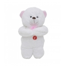 Urso LaÃ§o Rosa Rezando Pai Nosso 28cm - PelÃºcia