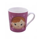 Caneca De Porcelana Rosa Anna Elsa & Olaf Frozen Tsum Tsum 250ml - Disney