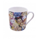 Caneca De Porcelana Mickey & Minnie Tsum Tsum Personagens 250ml - Disney