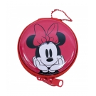 Porta Moeda Circular Vermelha Minnie 8cm - Disney