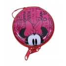 Porta Moeda Circular Vermelha Minnie 8cm - Disney