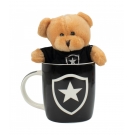 Caneca Porcelana 400ml Chaveiro Urso - Botafogo
