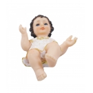 Menino Jesus Roupa Branca 12cm - Enfeite Resina