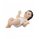 Menino Jesus Roupa Branca 12cm - Enfeite Resina