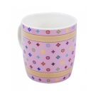 Caneca Porcelana Rosa 340ml