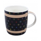 Caneca Porcelana Preta 340ml