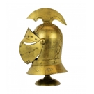 Enfeite Capacete Cavaleiro Medieval Dourado 47x26x30cm