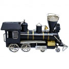 Miniatura Trem Preto Estilo Retrô