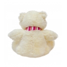 Urso Branco Com Cachecol 35cm - PelÃºcia