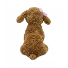 Cachorro Marrom Sentado LaÃ§o 28cm - PelÃºcia