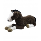 Cavalo Marrom Deitado 85cm - PelÃºcia