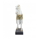 Cavalo Branco 26cm - Resina Animais