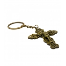 Chaveiro Crucifixo Dourado 13cm