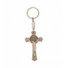 Chaveiro Crucifixo Prateado 13cm