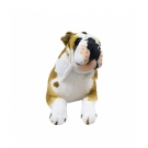 Cachorro Bulldog Marrom Claro Deitado Realista 55cm - PelÃºcia
