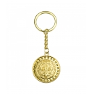 Chaveiro MedalhÃ£o SÃ£o Bento Dourado 3.5cm