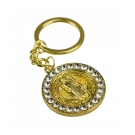 Chaveiro MedalhÃ£o SÃ£o Bento Dourado 3.5cm