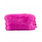 Necessaire Retangular Pelinho Gato Pink 11x7x20cm