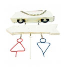 Placa Indicativa de Banheiro Kombi Azul