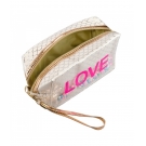 Necessaire Retangular Branco Sereia Love 11x7x18cm