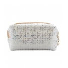 Necessaire Retangular Branco Beijo 11x6x18cm