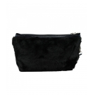 Necessaire Preto Pelinho Gato 13x7x25cm