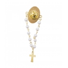 Broche Nossa Senhora Aparecida TerÃ§o 7cm