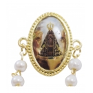 Broche Nossa Senhora Aparecida TerÃ§o 7cm