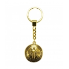 Chaveiro Dourado MedalhÃ£o SÃ£o Bento 3.5cm