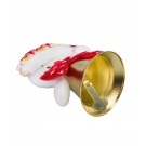 Boneco Neve Sino Dourado 11cm - Enfeite Natalino
