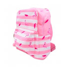 Mochila Rosa e Branco de Flamingo