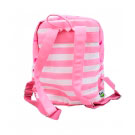 Mochila Rosa e Branco de Flamingo