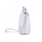 Necessaire Brilhante Prata com Alça