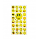 Cartela Adesivos Emojis Modelo E