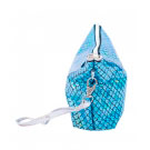 Necessaire Azul com Glitter Sereia