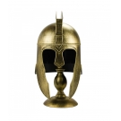 Enfeite Capacete Soldado Grego Dourado 43x26x21cm