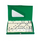 Jogo DominÃ³ 28 PeÃ§as Capa Verde 5x2.5cm