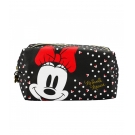 Necessaire Retangular Preta Pintas LaÃ§os Minnie 13x10x20cm - Disney