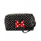 Necessaire Retangular Preta Pintas LaÃ§os Minnie 13x10x20cm - Disney