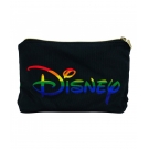 Necessaire Preta Mickey Arco-Ãris 19x7x23cm - Disney