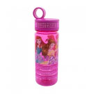 Garrafa Rosa com Brilho Princesas 500ml Disney