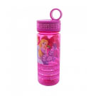 Garrafa Rosa com Brilho Princesas 500ml Disney