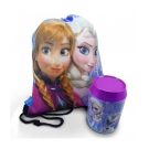 Lata + Mochila Saco Anna Elsa & Olaf Frozen - Disney