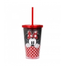 Copo Com Canudo Minnie 450ml - Disney