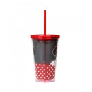 Copo Com Canudo Minnie 450ml - Disney