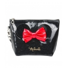 Necessaire Preto LaÃ§o Orelhas Minnie 15x7x22cm - Disney