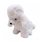 Cachorro Poodle Branco 25cm - PelÃºcia