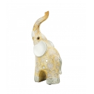 Elefante de Resina Bege
