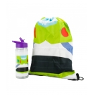 Garrafa Buzz Lightyear Toy Story Com Mochila Saco