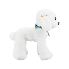 Cachorro de Pelúcia Branco Poodle de Bandana